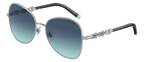 Gafas De Sol Tiffany & Co. Para Mujer, Montura Plateada, Len