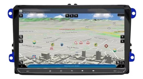 Multimidia Universal Slim Android 14 Carplay Wifi Gps 9p