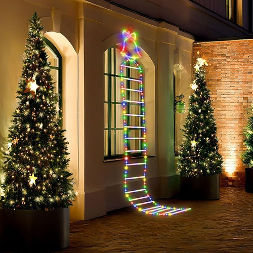 Lámpara De Escalada De Papá Noel Para Decoración De Jardín