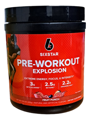 Pre-workout Explosión Sixstar 210 Gr