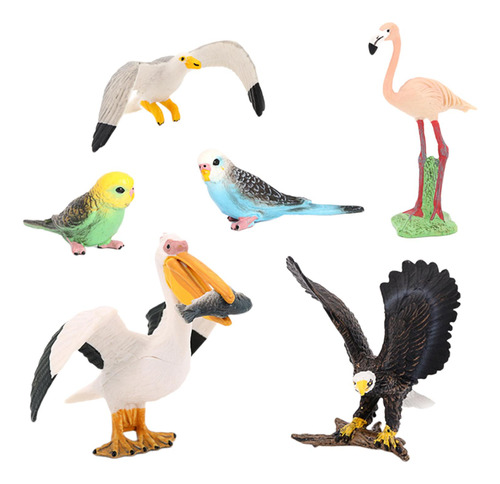 Figuras De Mini Pájaros, Modelos De Animales, Loro,