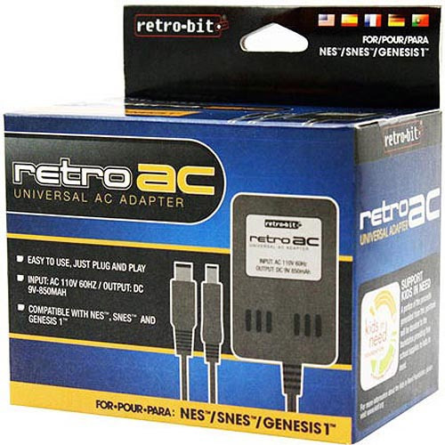 Adaptador De Energía Ac Retro-bit (nes/snes/genesis)