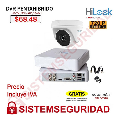 Imagen 2 de 10 de Kit 2 6 8 16 Camaras Seguridad Cctv Hd 720p 1080p Hilook