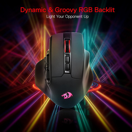 Redragon M811 Pro Wireless Mmo Gaming Mouse, 15 Botones Prog
