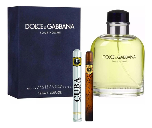 Dolce And Gabbana Pour Homme 125ml Original+perfum Cuba 35ml