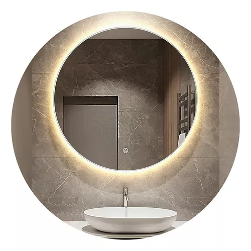 Espejo de baño LED redondo 60 cm