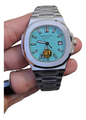 Reloj Compatible Con No Patek Nautilus Tiff Maq. Grabada (Reacondicionado)