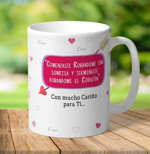 Taza Novia Personalizada Con Tu Nombre