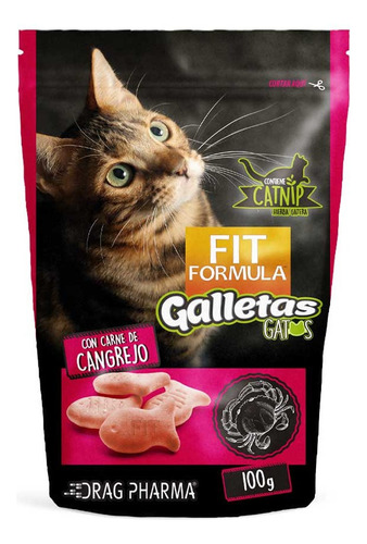 Fit Formula Galletas Con Catnip Para Gatos Cangrejo 100gr