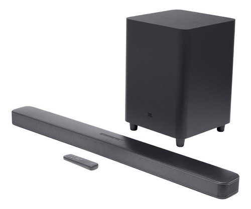 Home Theater Jbl Bar 5.1 4k Subwoofer 10  Inalambrico 550w Color Black