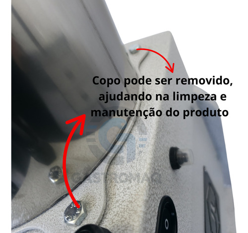 Cutter Profissional 19l Inox Alta Potência E Rendimento