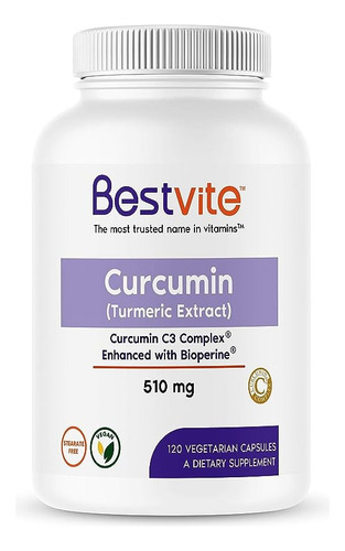 Bestvite Curcumin C3 Complex Con Bioperine 510mg 120 Caps