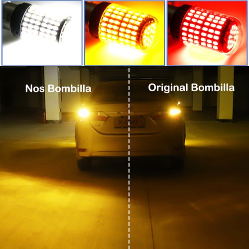 Imagen 4 de 7 de 2 Focos Led 144 Smd Direccional Reversa Stop 1156 7740 1157