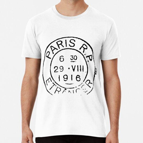 Remera Paris Francia Classic Everyday Travel Algodon Premium