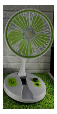 Mini Ventilador Portatil Recargable Con Linterna