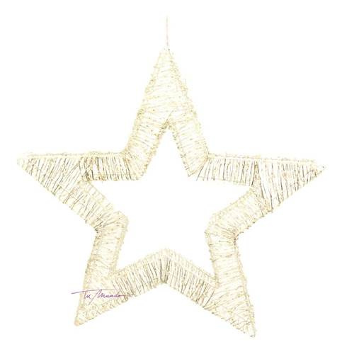 Estrella Led Bco Calido 800 Luces 50 Cm Decoración Navidad