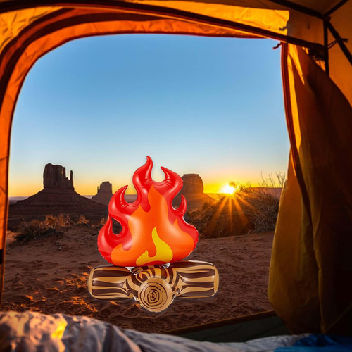 2 Outdoor Inflatable Campfire Set For Festive 2 Pcs