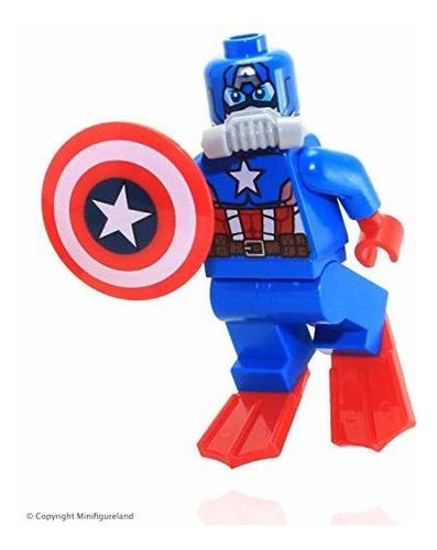 Lego 76048 Scuba Captain America Minifigure Loose New 2016 S