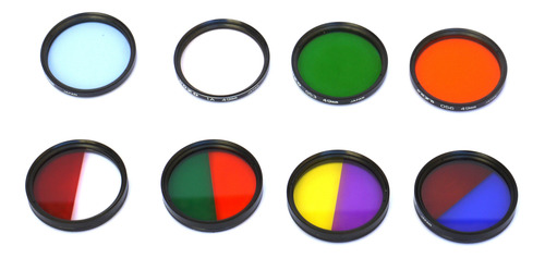 Kit De Filtros De Color 49mm Para Cámara Japon Negro