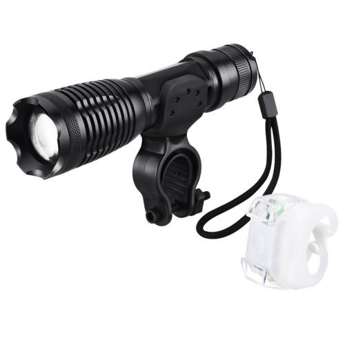 Conjunto Luz Led Bicicleta - Frente Y Parte Posterior Aaa Pi