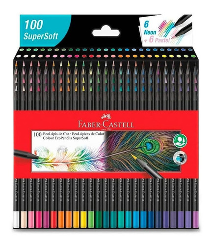 Lapices De Colores Faber Castell Supersoft Grafito X100