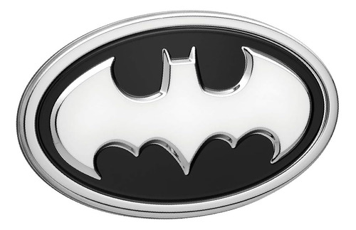 Insignia De Coche 3d De Batman - Logotipo De 1989 (negro Y C