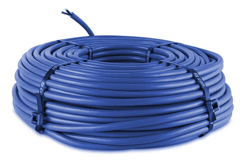 Imagen 1 de 7 de Cable Instalacion 1.00mm Azul Rolollo 30mts