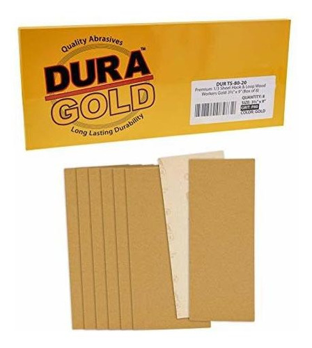 8 Lijas Dura-gold 9.3cm X 23cm Grano 80