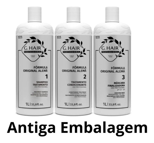 Progressiva Ghair Formula Alemã 3 Passos 3x1l Profissional