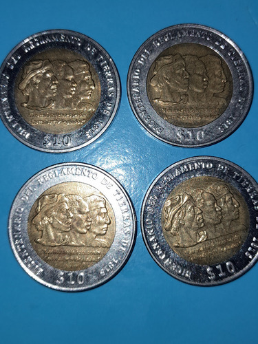 Moneda 10 Pesos Año 2015