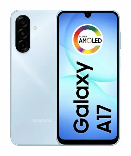 Celular Samsung Galaxy A17 128GB 4GB Ram+4GB Ram Plus, Com Ia, Câm De 50mp, Tela De 6.7 , Nfc, Ip54 - Azul - R$ 979