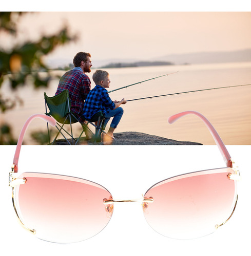 Lentes De Sol Retro De Accesorios Moda Sin Marco Para Mujer