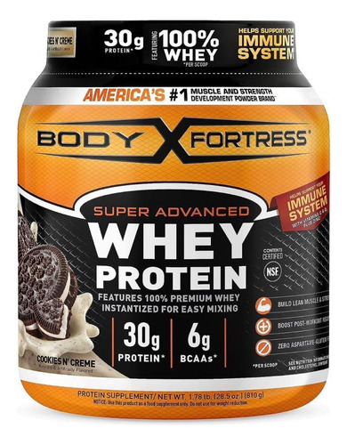 Proteína 100% Whey Protein Premium. Body Fortress