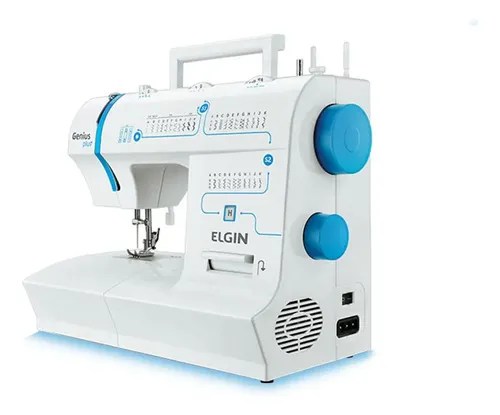 Máquina De Costura Elgin Jx-4035 Genius Plus 31 Pontos Cor Branco 220v