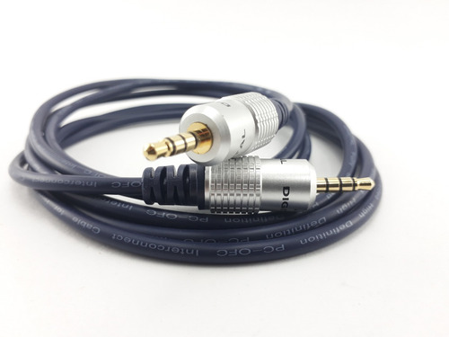 Cable Plug 3.5mm Triestéreo Macho Macho 1,8 Metros