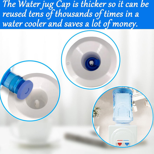 5 Tapones De Agua De Silicona De Repuesto Reutilizables De 5