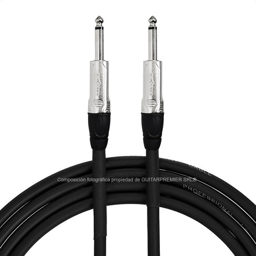 Imagen 6 de 8 de Cable Audio Guitarra Plug Plug Roxtone Ficha Premium 6m