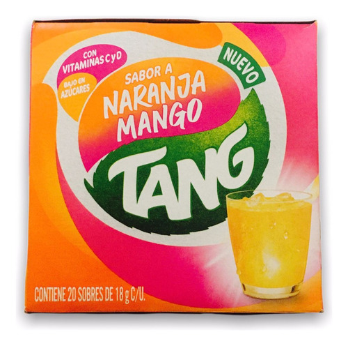 Jugo En Polvo Tang Naranja Mango 15g Pack X20u 