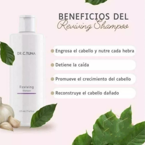 Shampoo Reviving Farmasi / Con Ajo,capixyl Y Trichogen