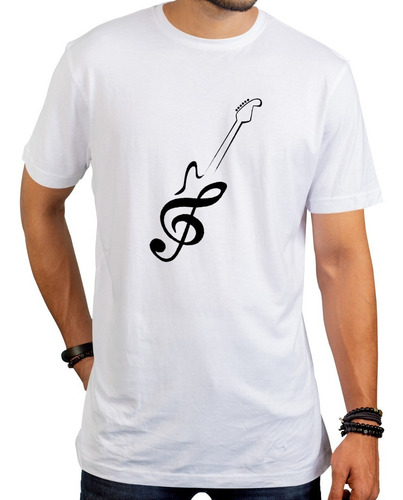 Imagen 2 de 6 de Remera Guitarra Música Modal Calidad Premium Unizsex Y Niños