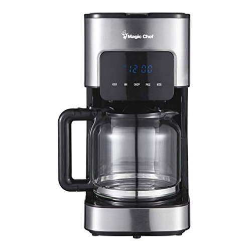 Magic Chef Mcscm12ss Cafetera De 8.5 X 6.6 X 12.9, Acero Ino