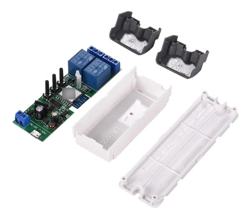 Smart Rele Wifi+rf 2 Canales En Gabinete App Tuya Smartlife
