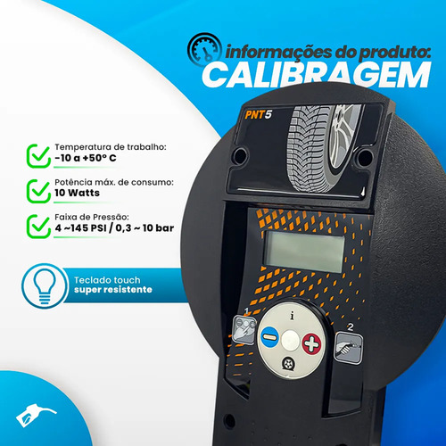 Calibrador De Pneus Digital Pnt5 - Excel