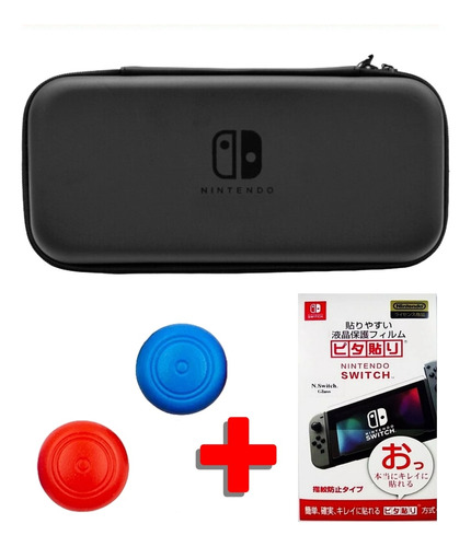 Combo: Estuche+siliconas+vidrio Protector Nintendo Switch