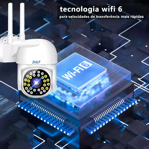 2nlf® Câmera De Segurança Ip Ip66 Prova D'agua App Icsee Audio Bidirecional Visão Noturna Interior/exterior Wifi 4mp