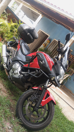 Honda Nc 700x 2013 Com Abs . Com:protetor De Moto Carenagem