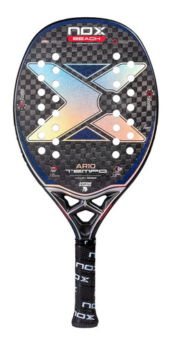 Raquete de beach tennis nox Ar10 tempo cor cinza