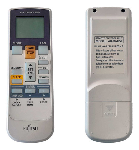 Controle Comp. Fujitsu Ar-condicionado Ar-rah1e Ar-rah3e