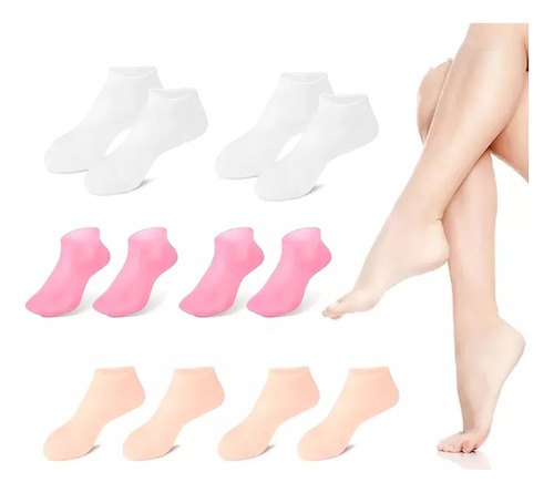 6 Pares De Calcetines Para El Cuidado De Los Pies, Spa Y Sil