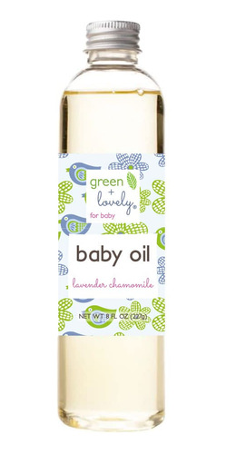 Green + Lovely Aceite Hidratante Para Bebes, Masaje De Piel